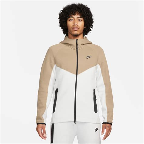 nike tech bruin beige|Nike tech fleece hoodie.